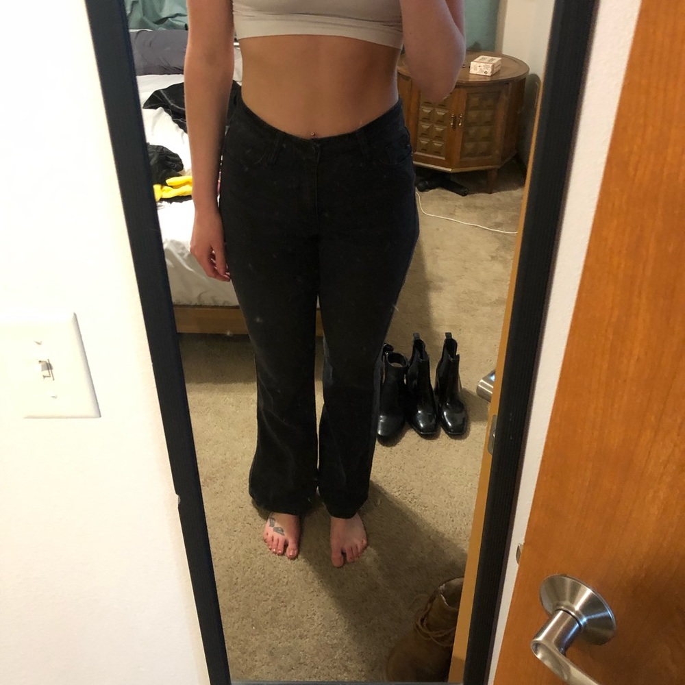 KANCAN BLACK FLARE JEANS
